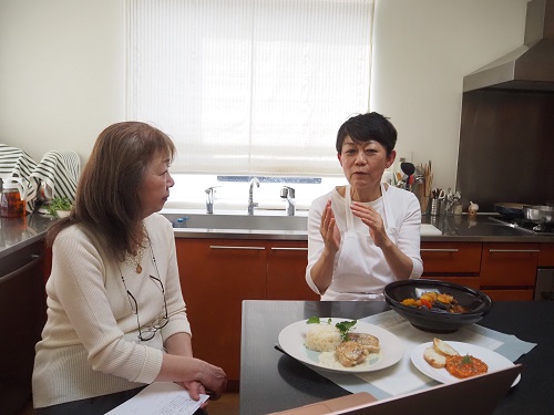 女性白門会のオンライン料理教室